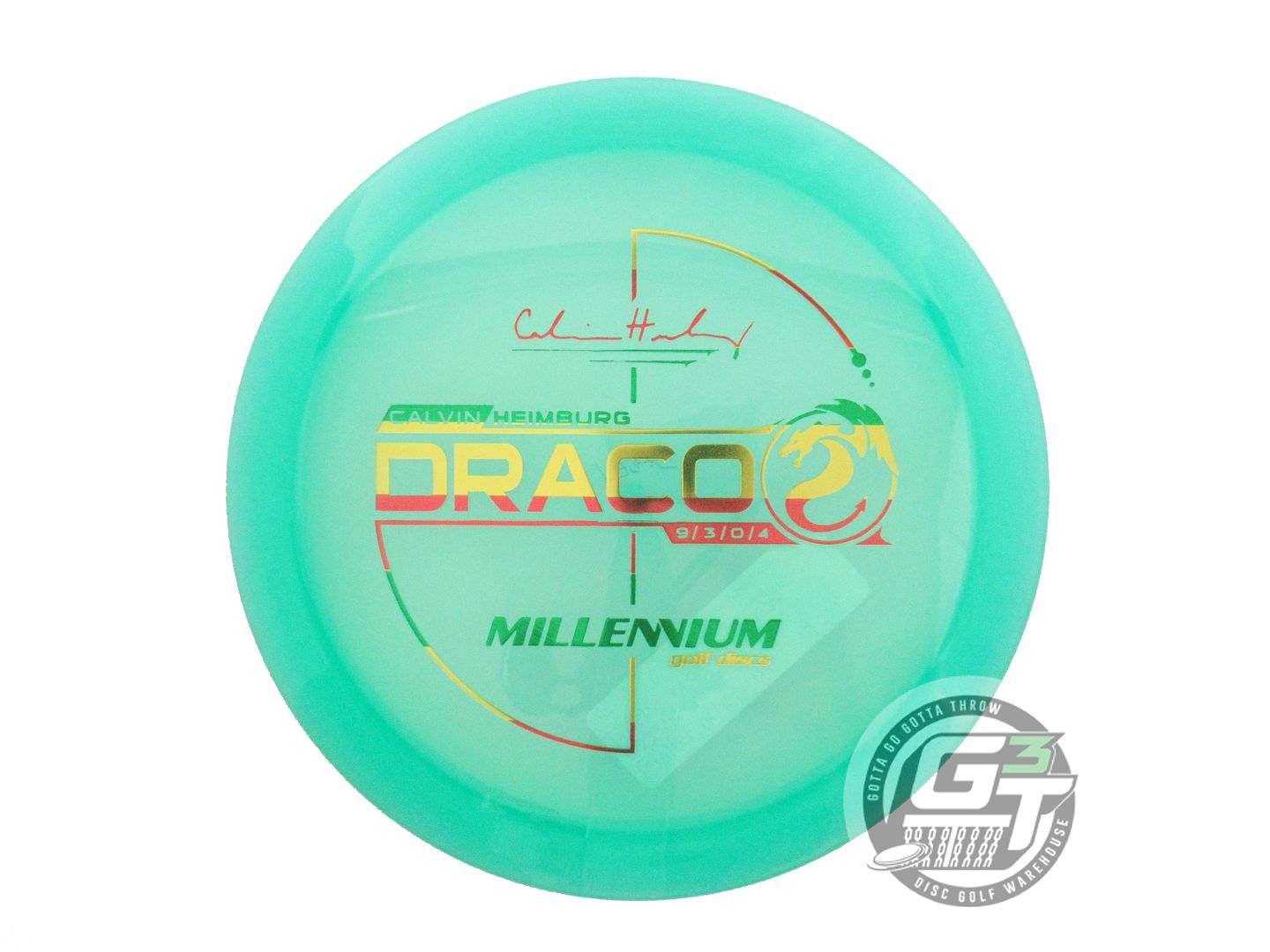 Millennium Calvin Heimburg Signature Flat Top Quantum Draco Distance Driver Golf Disc (Individually Listed)