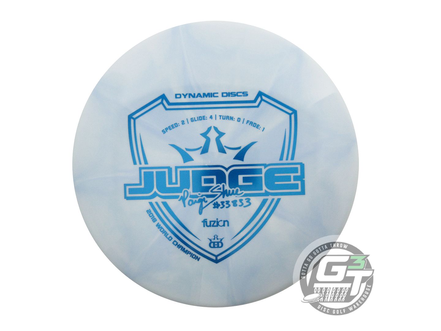Dynamic Discs Limited Edition Paige Shue Signature Fuzion Burst Judge Putter Golf Disc (Individually Listed)