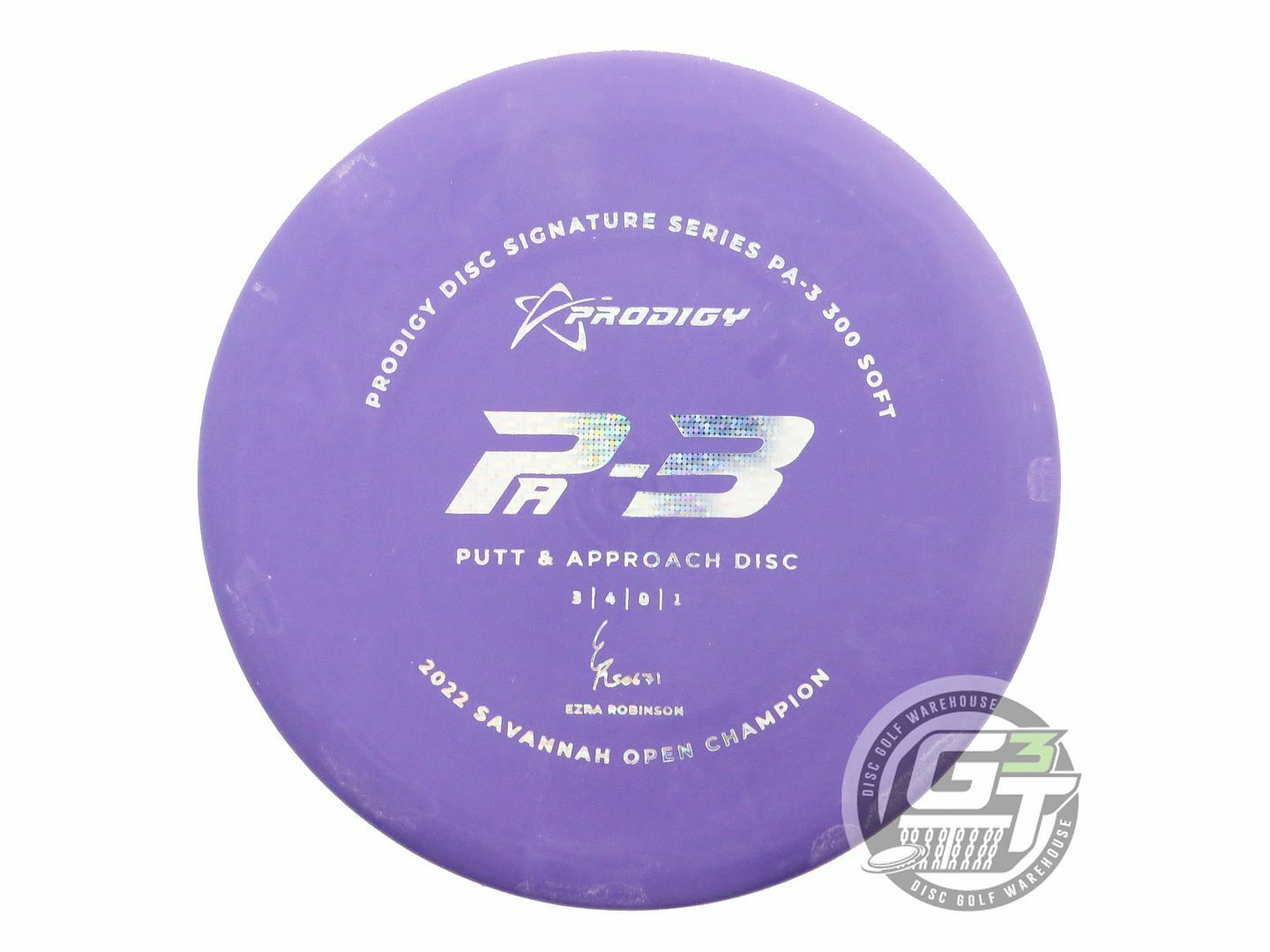 Prodigy Limited Edition 2022 Signature Series Ezra Robinson 300 Soft PA3 Putter Golf Disc (Individually Listed)