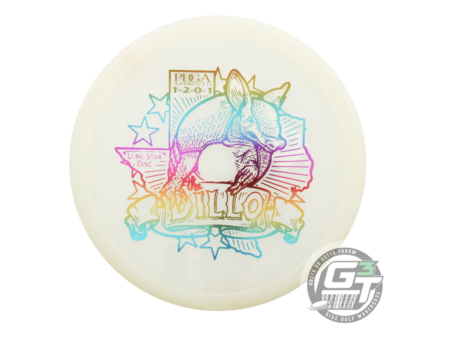 Lone Star Artist Series Glow Armadillo Putter Golf Disc (Individually Listed)