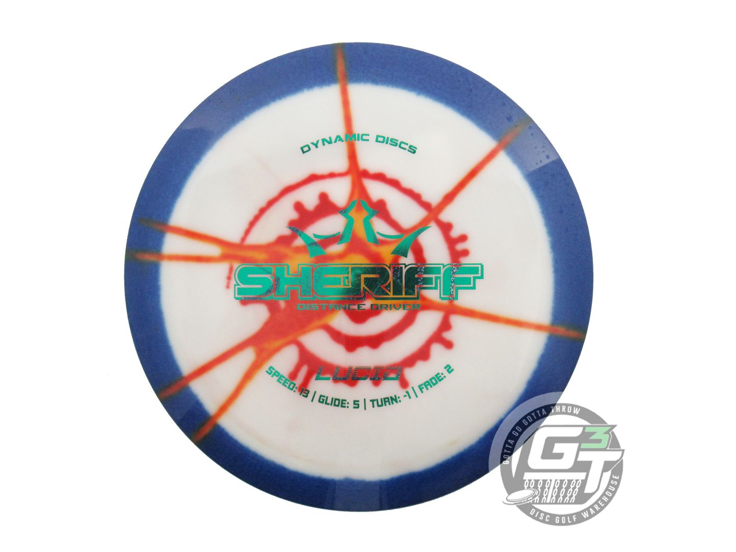 Dynamic Discs MyDye Lucid Sheriff Distance Driver Golf Disc (Individually Listed)