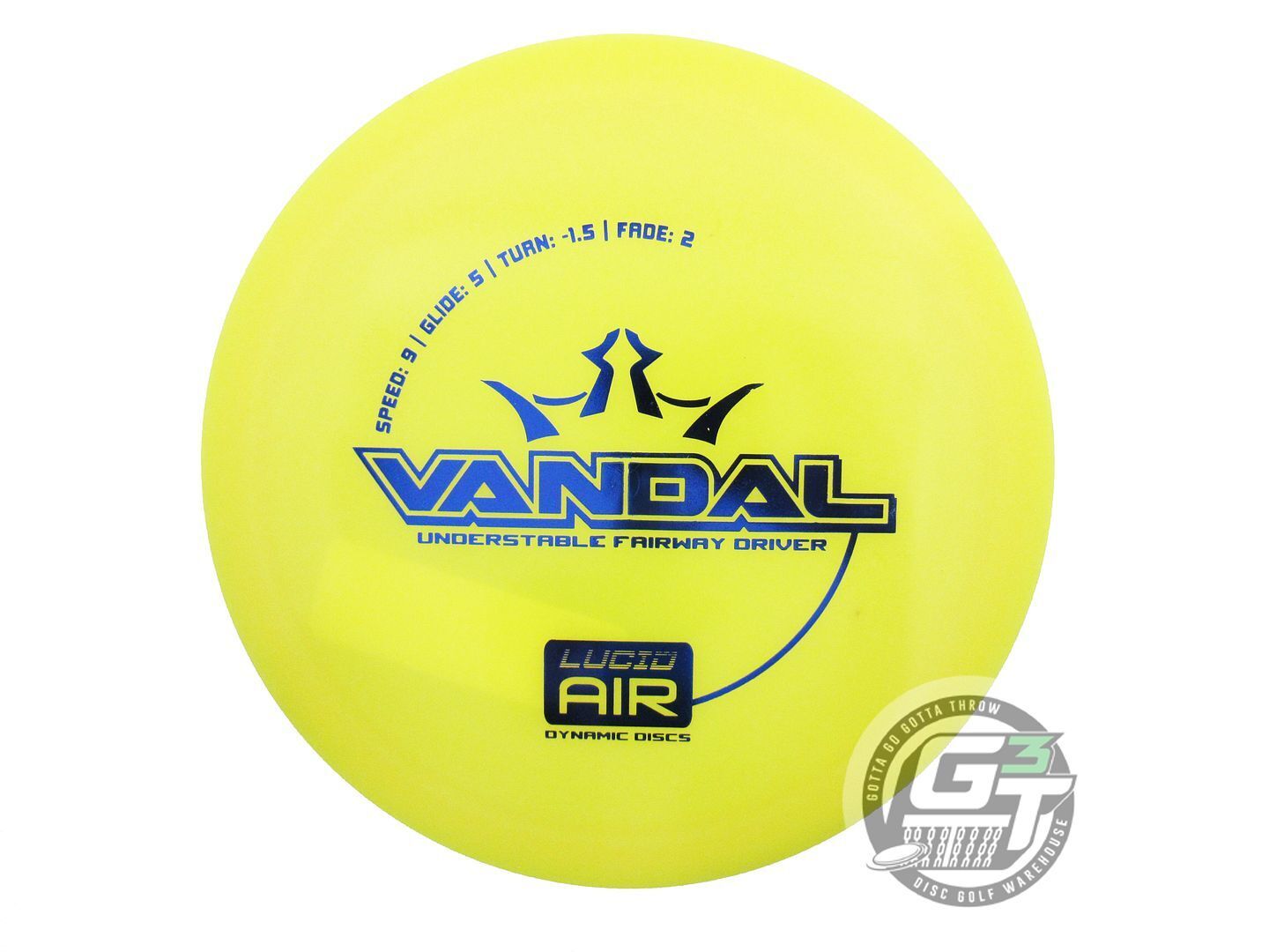 Dynamic Discs Lucid AIR Vandal Fairway Driver Golf Disc (Individually Listed)