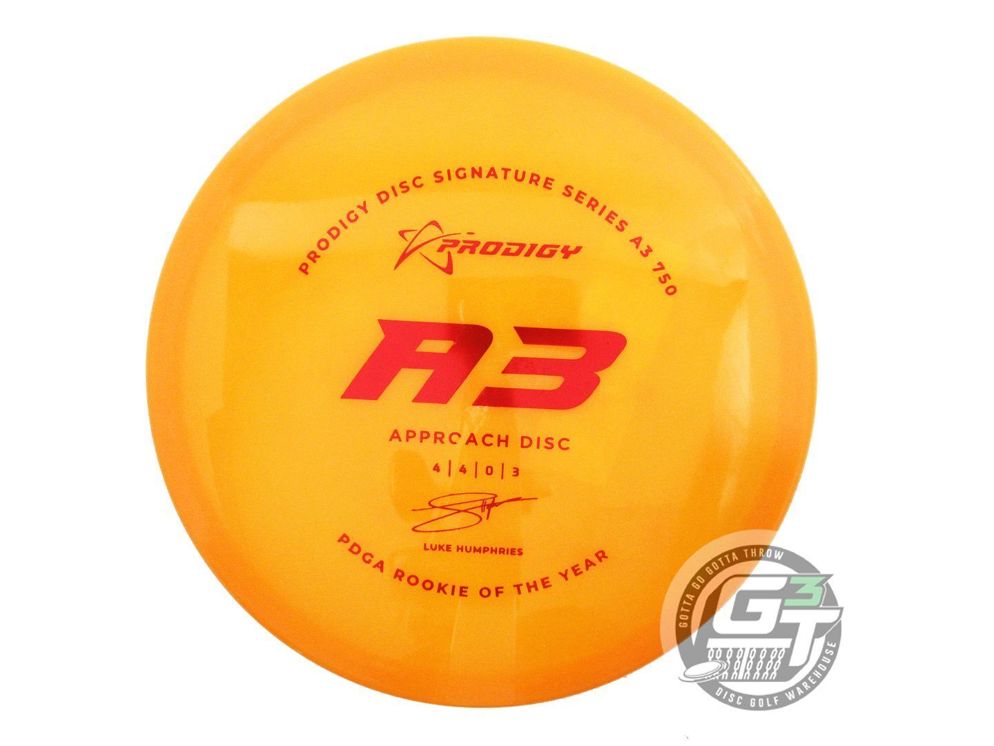 Prodigy Limited Edition 2022 Signature Series Luke Humphries 750 Series A3 Approach Midrange Golf Disc (Individually Listed)