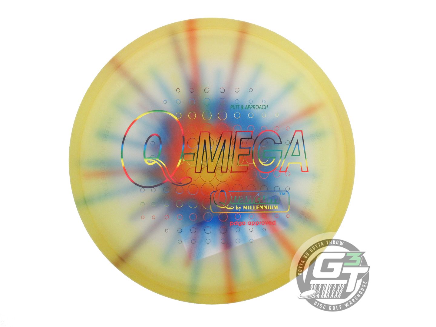 Millennium Tie-Dye Quantum Omega Putter Golf Disc (2-Ring San Marino) (Individually Listed)