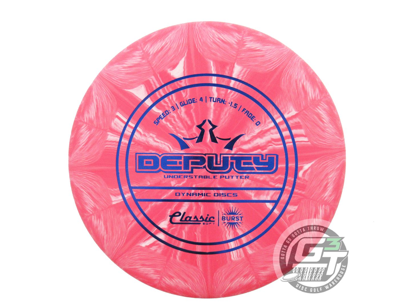 Dynamic Discs Classic Soft Burst Deputy Putter Golf Disc (Individually Listed)