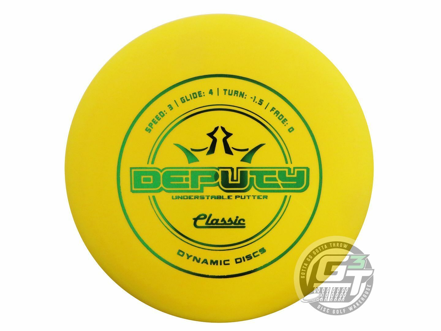 Dynamic Discs Classic Line Deputy Putter Golf Disc (Individually Listed)