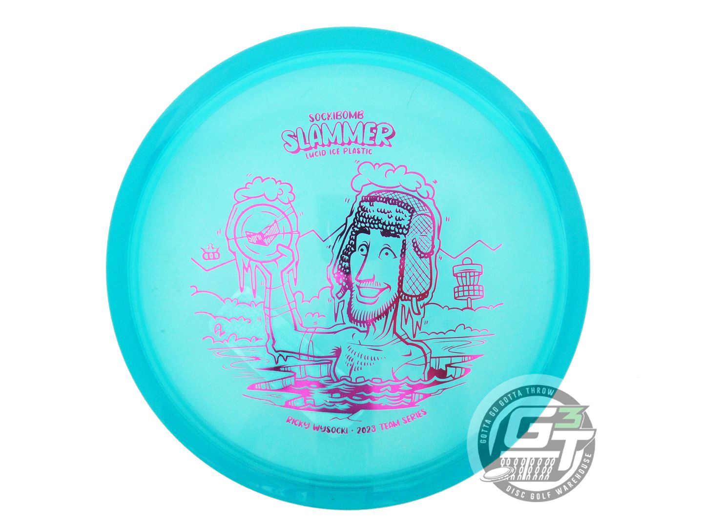 Dynamic Discs Limited Edition 2023 Team Series Ricky Wysocki Lucid Ice Sockibomb Slammer Putter Golf Disc (Individually Listed)
