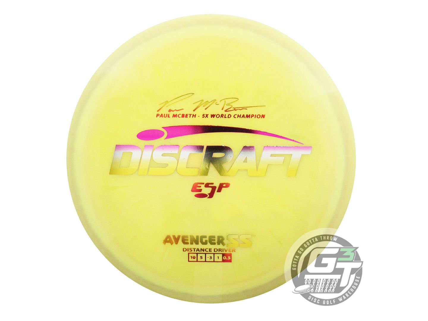 Discraft ESP Avenger SS [Paul McBeth 5X] Distance Driver Golf Disc (Individually Listed)
