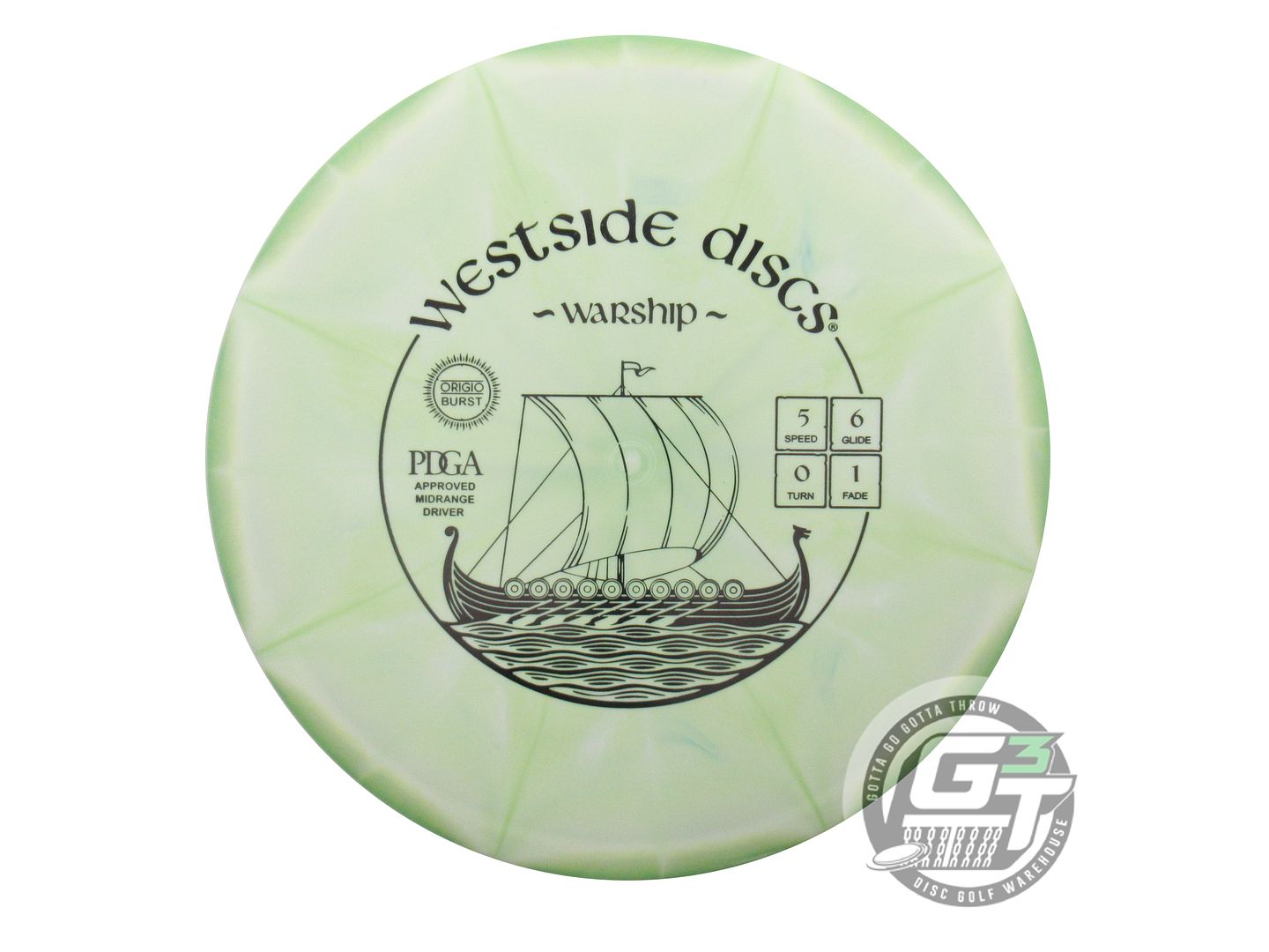 Westside Origio Burst Warship Midrange Golf Disc (Individually Listed)