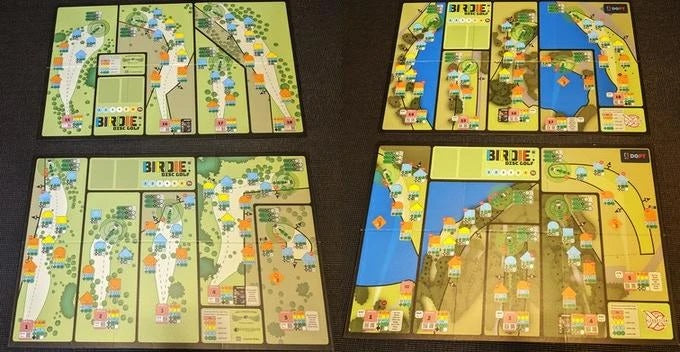 Boda Brothers Games Birdie Disc Golf Tabletop Board Game - Expansion Courses Pack 1