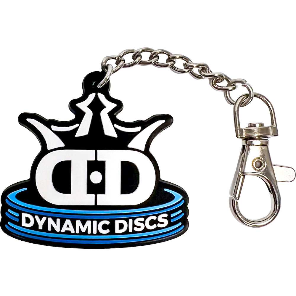 Dynamic Discs Stacked Logo Rubber Key Chain