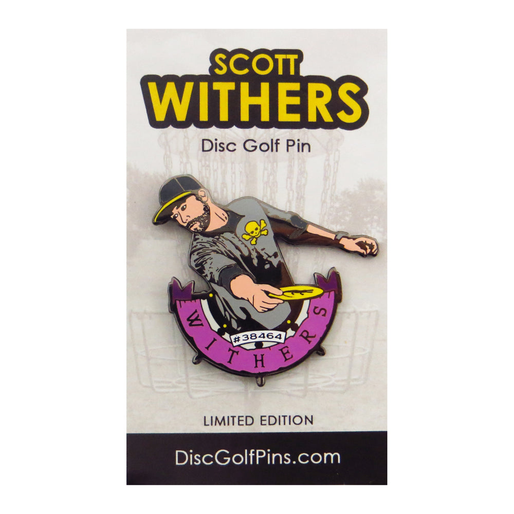 Disc Golf Pins Scott Withers Series 1 Enamel Disc Golf Pin