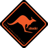 DUDE Kangaroo Sign Logo Sticker