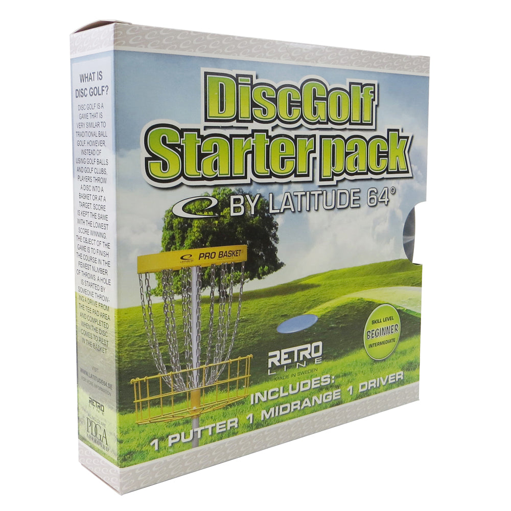 Latitude 64 3-Disc Retro Burst Beginner Starter Disc Golf Set