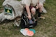 a person with a bucket of paint