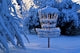 a birdhouse in the snow