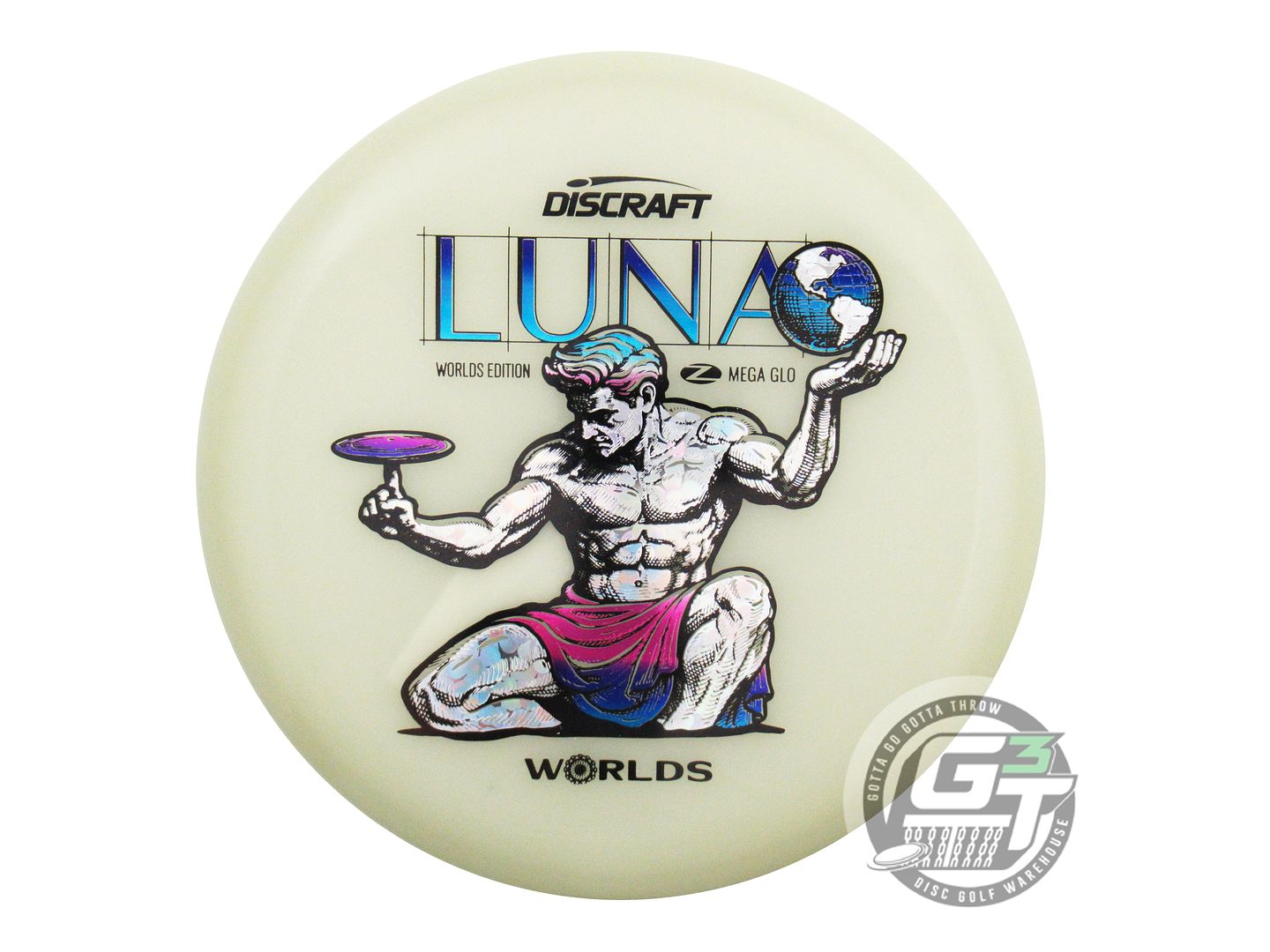 Discraft Limited Edition 2026 PDGA World Championship Spirit of Detroit Mega Glo Z Luna Putter Golf Disc (Individually Listed)
