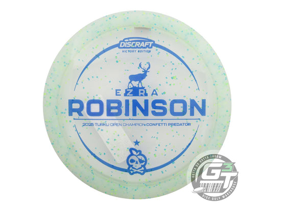 Discraft Limited Edition Victory Edition 2025 Turku Open Champion Ezra Robinson Confetti Elite Z Predator Fairway Driver Golf Disc (Individually Listed)