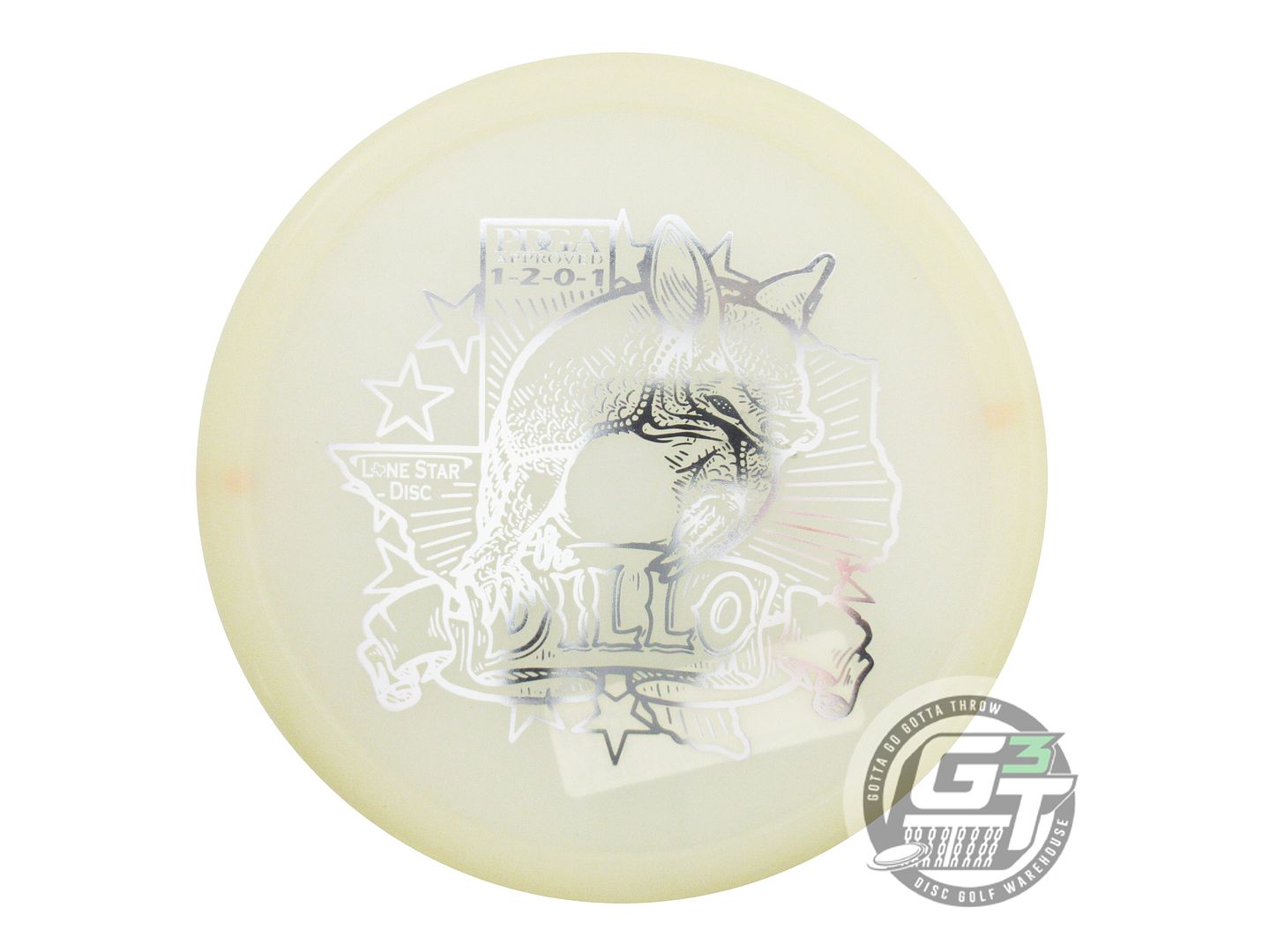 Lone Star Artist Series Glow Armadillo Putter Golf Disc (Individually Listed)
