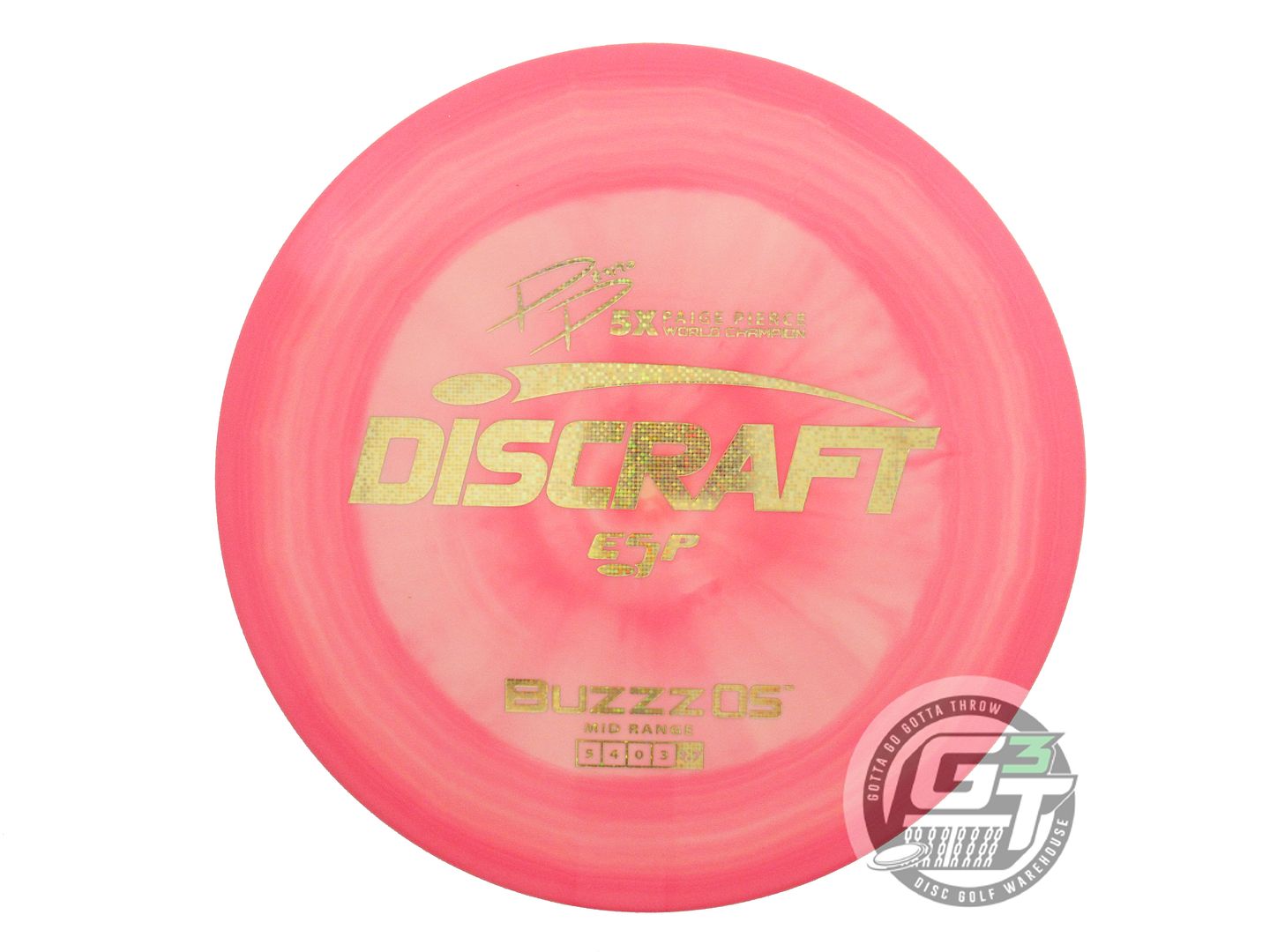 Discraft ESP Buzzz OS [Paige Pierce 5X] Midrange Golf Disc (Individually Listed)