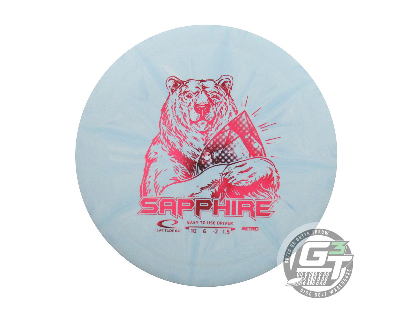 Latitude 64 Retro Burst Sapphire Distance Driver Golf Disc (Individually Listed)