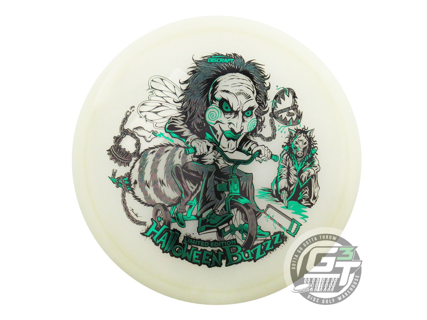 Discraft Limited Edition 2026 Halloween Tri-Foil Mega Glo Z Buzzz Midrange Golf Disc (Individually Listed)