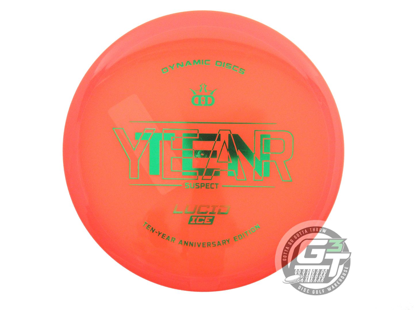 Dynamic Discs Limited Edition 10-Year Anniversary Lucid Ice Suspect Midrange Golf Disc (Individually Listed)