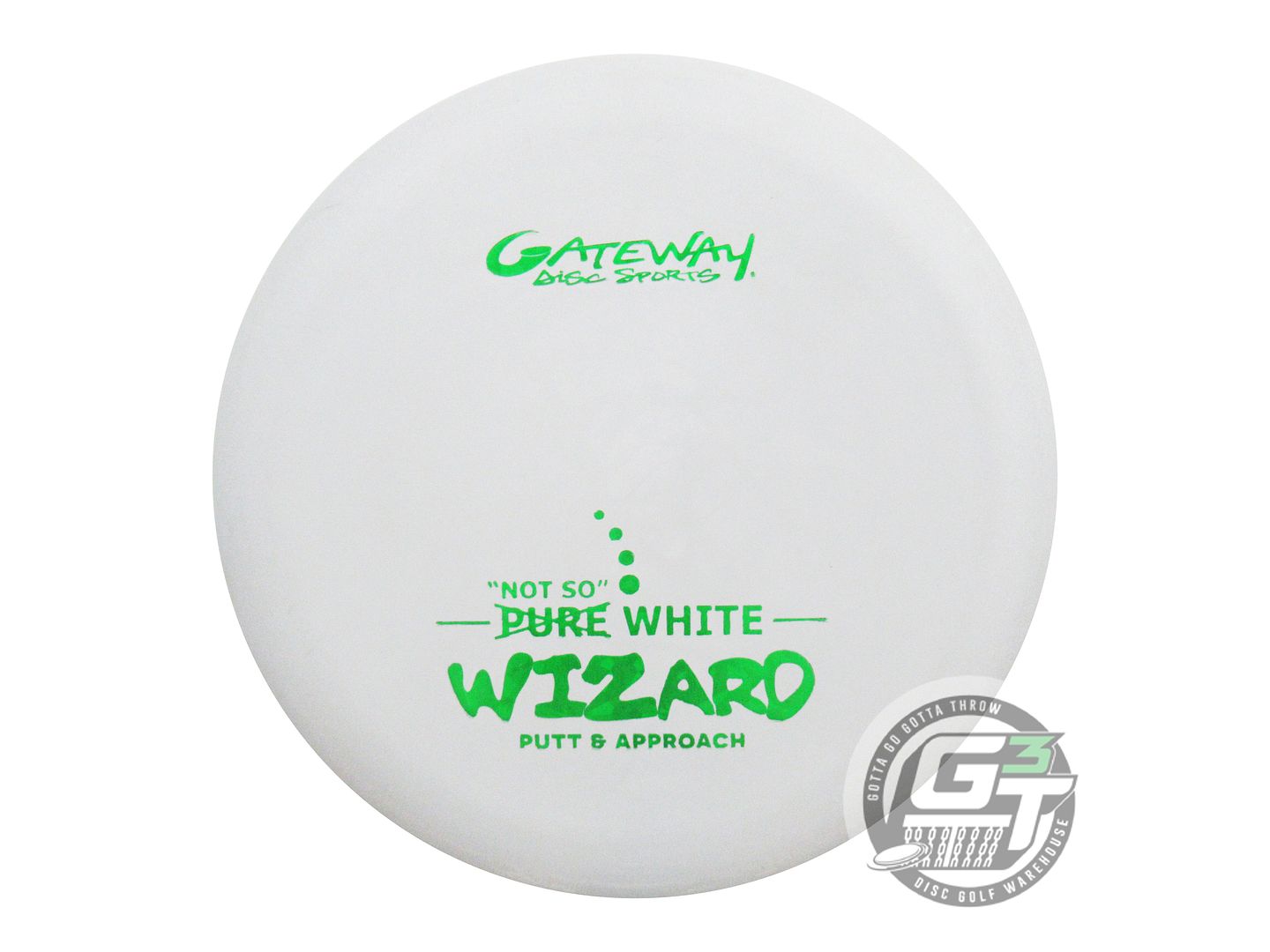 Gateway "Not So" Pure White Wizard Putter Golf Disc (Individually Listed)