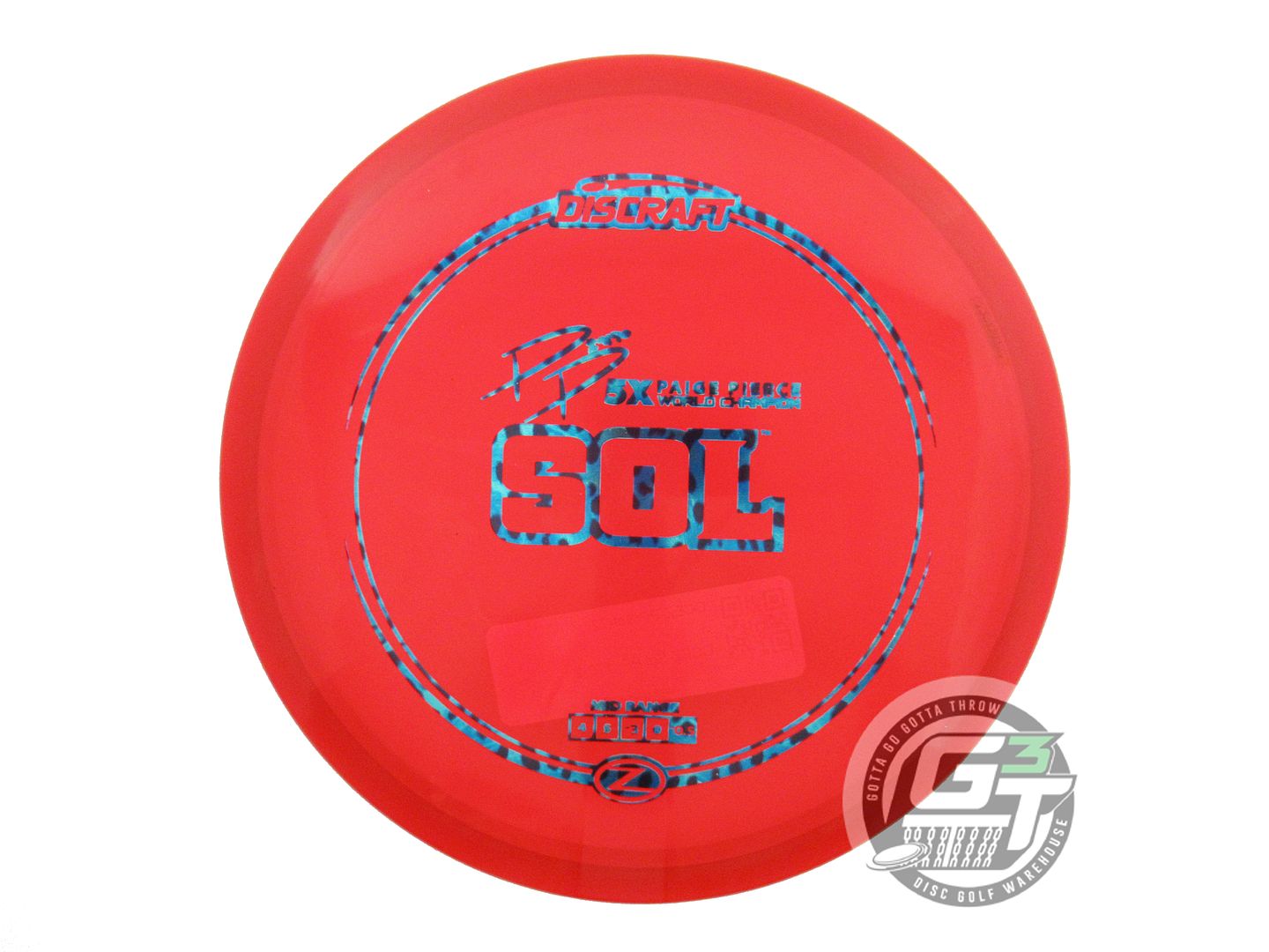 Discraft Elite Z Sol [Paige Pierce 5X] Midrange Golf Disc (Individually Listed)