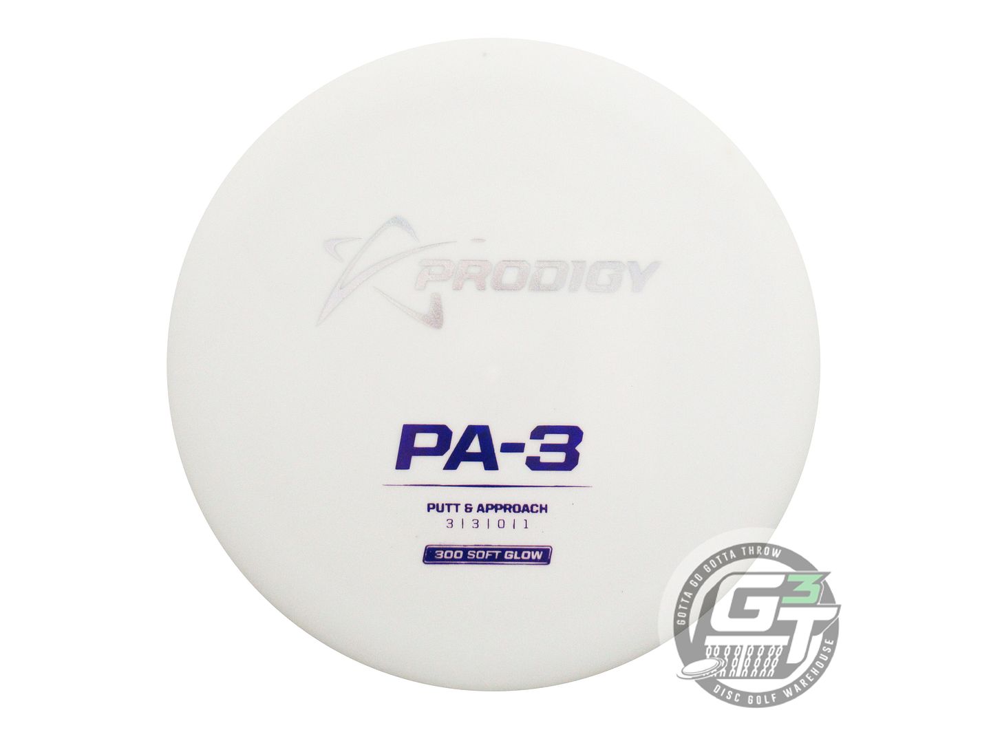 Prodigy 300 Soft Glow Series PA3 Putter Golf Disc (Individually Listed)