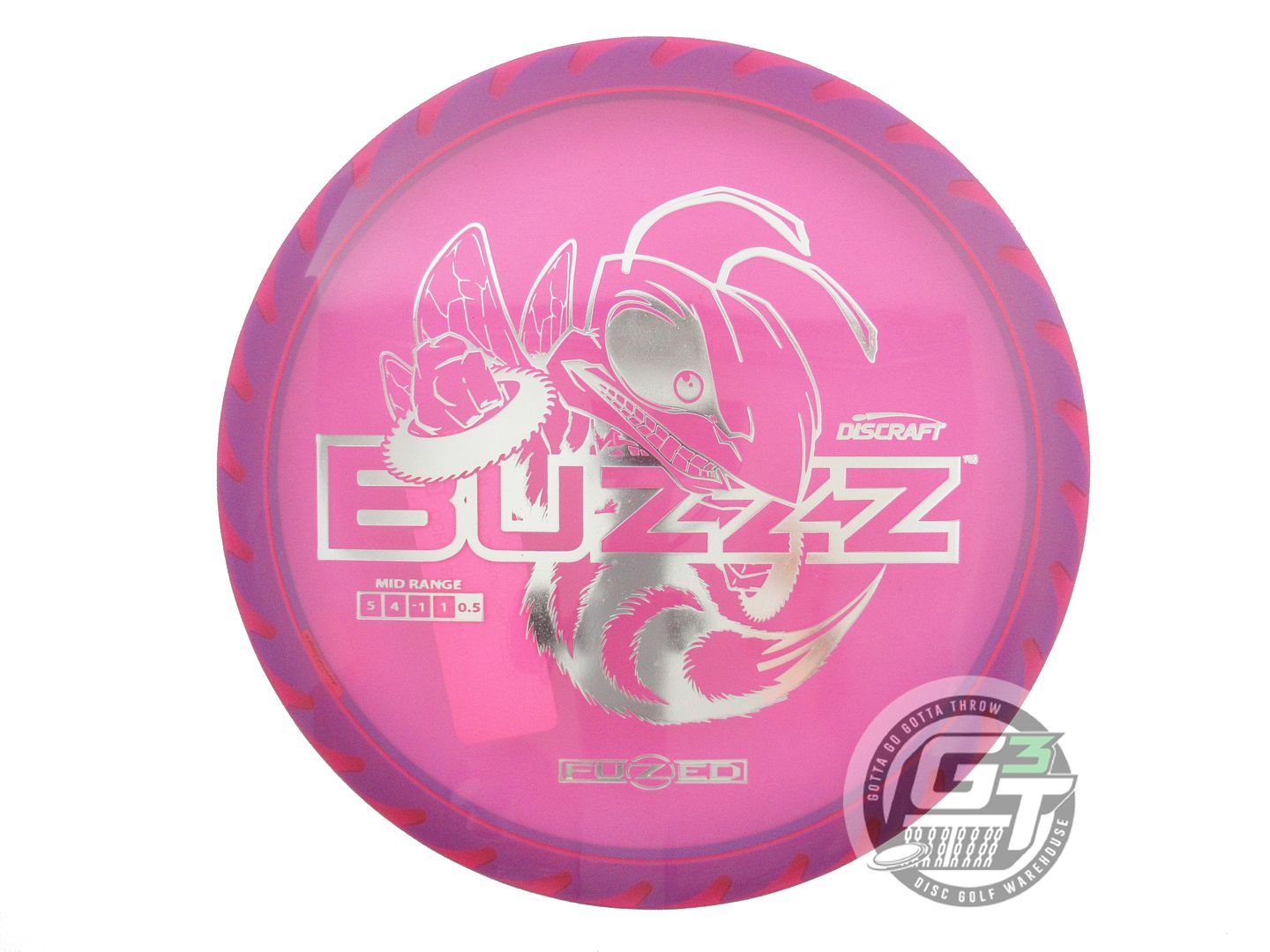 Discraft Fuzed Line Buzzz w/ Saw Pattern Midrange Golf Disc (Individually Listed)