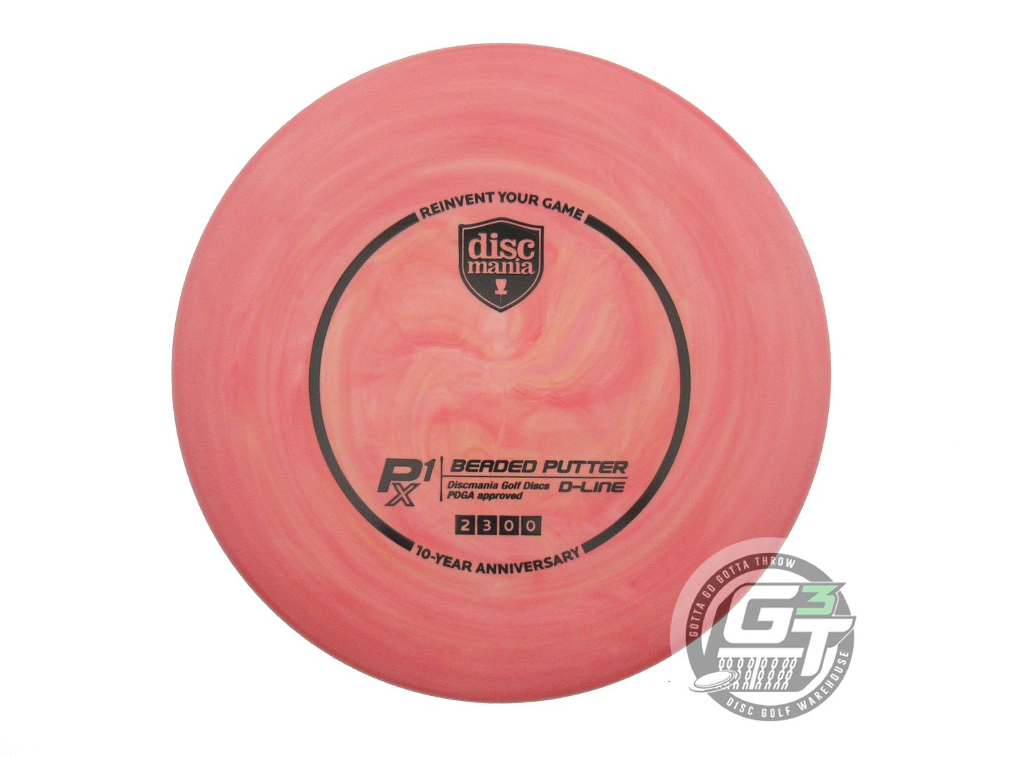 Discmania Special Edition 10-Year Anniversary Swirl D-Line Flex 2 P1x Beaded Putter Golf Disc (Individually Listed)