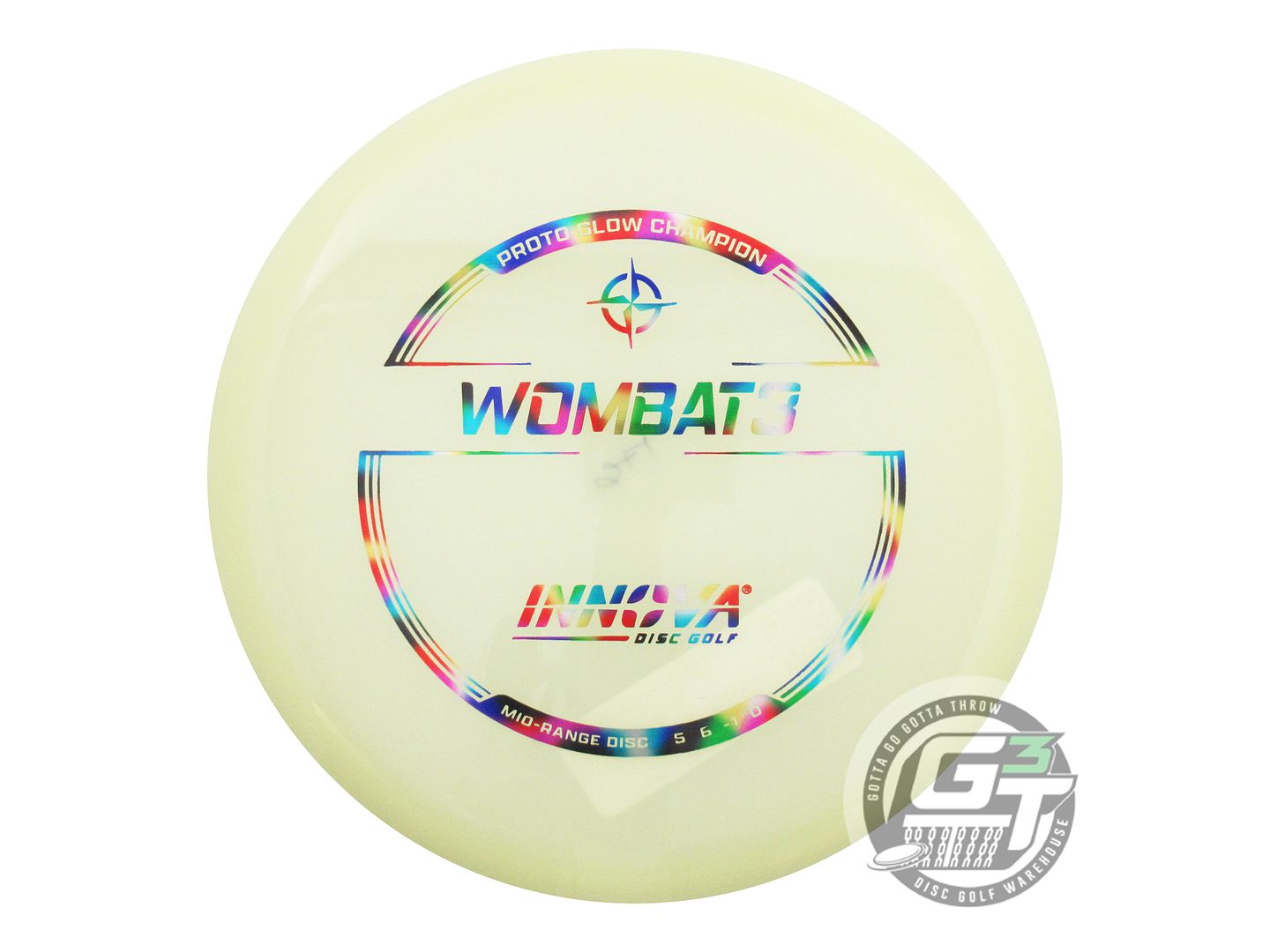 Innova Proto Glow Champion Wombat3 Midrange Golf Disc (Individually Listed)