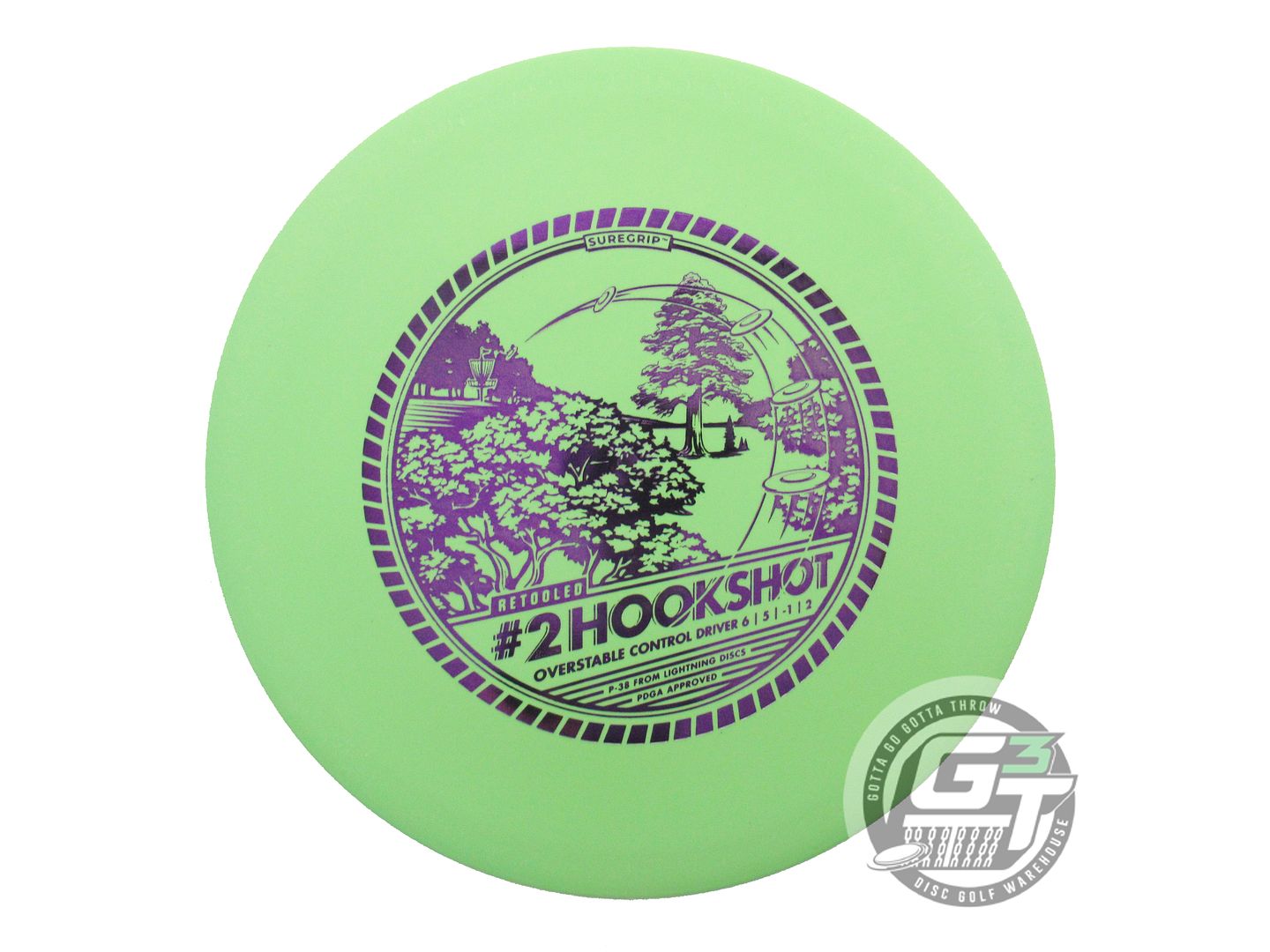 Lightning Sure Grip #2 Hookshot Fairway Driver Golf Disc (Individually Listed)