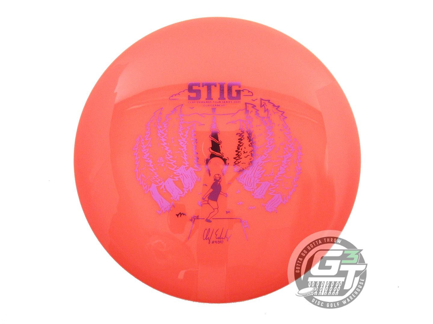 Kastaplast Limited Edition 2023 Team Series Clay Edwards K1 Hard Stig Midrange Golf Disc (Individually Listed)