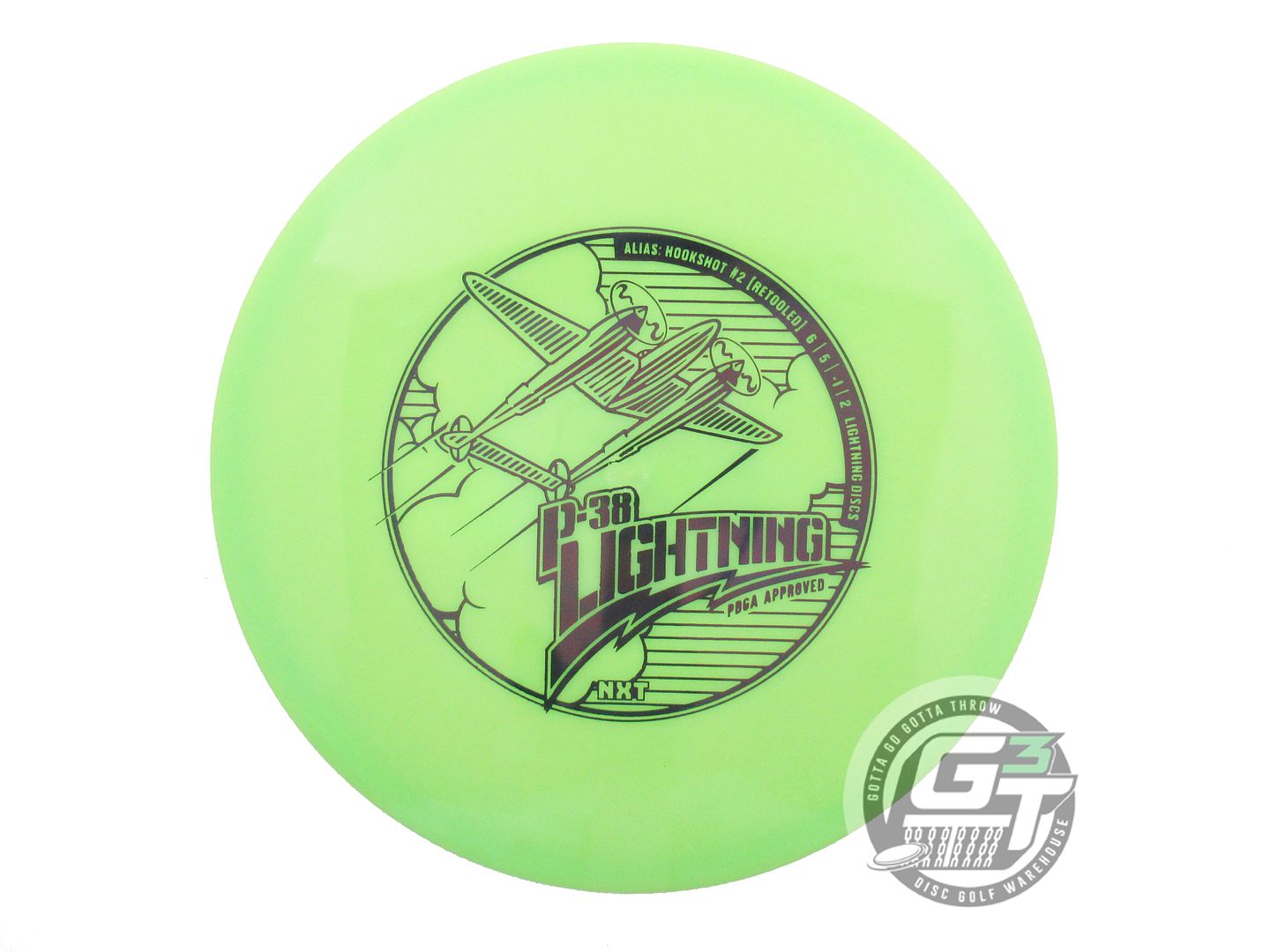 Lightning NXT P-38 #2 Hookshot [Retool] Fairway Driver Golf Disc (Individually Listed)