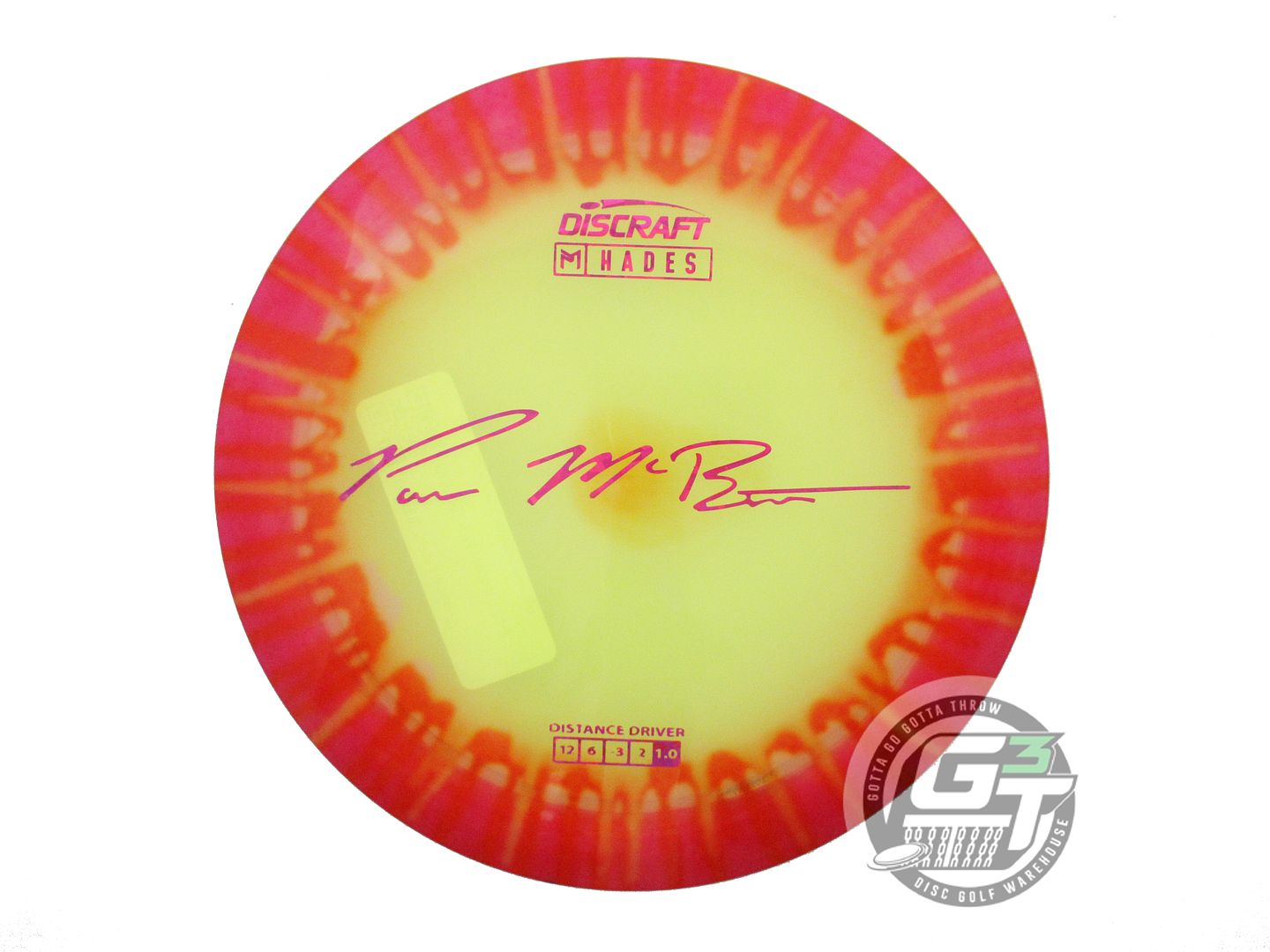 Discraft Paul McBeth Signature Fly Dye Elite Z Hades Distance Driver Golf Disc (Individually Listed)