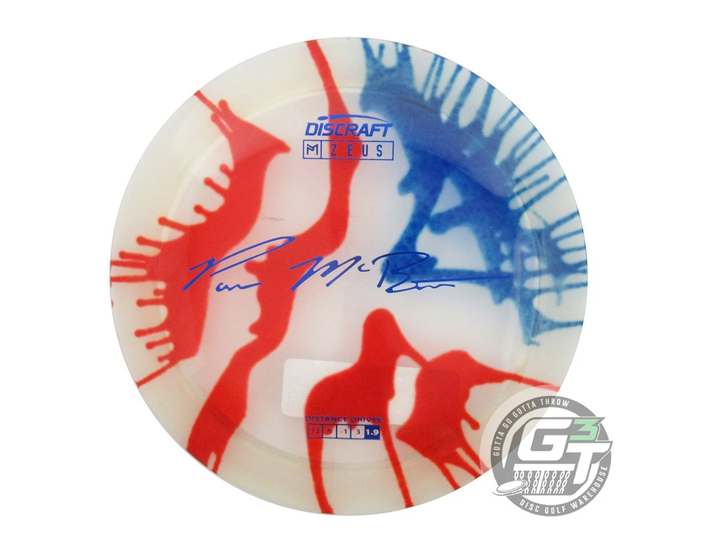Discraft Paul McBeth Signature Fly Dye Elite Z Zeus Distance Driver Golf Disc (Individually Listed)