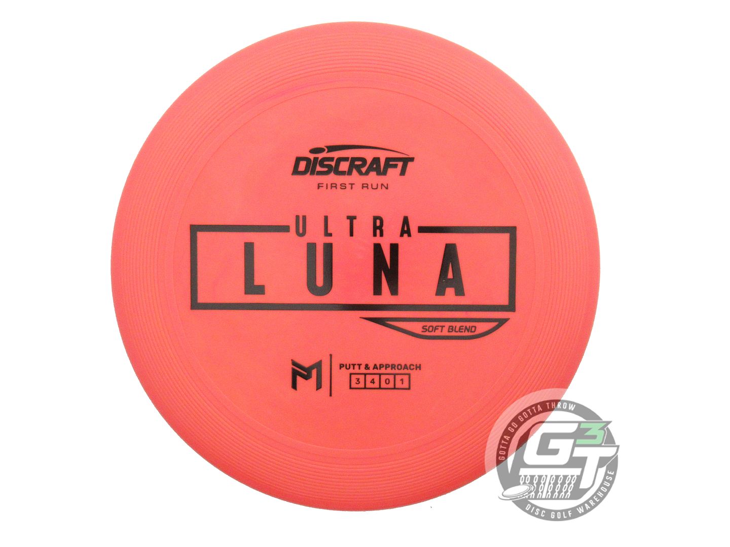Discraft Limited Edition First Run Paul McBeth Signature Putter Line Soft UltraLuna Putter Golf Disc (Individually Listed)
