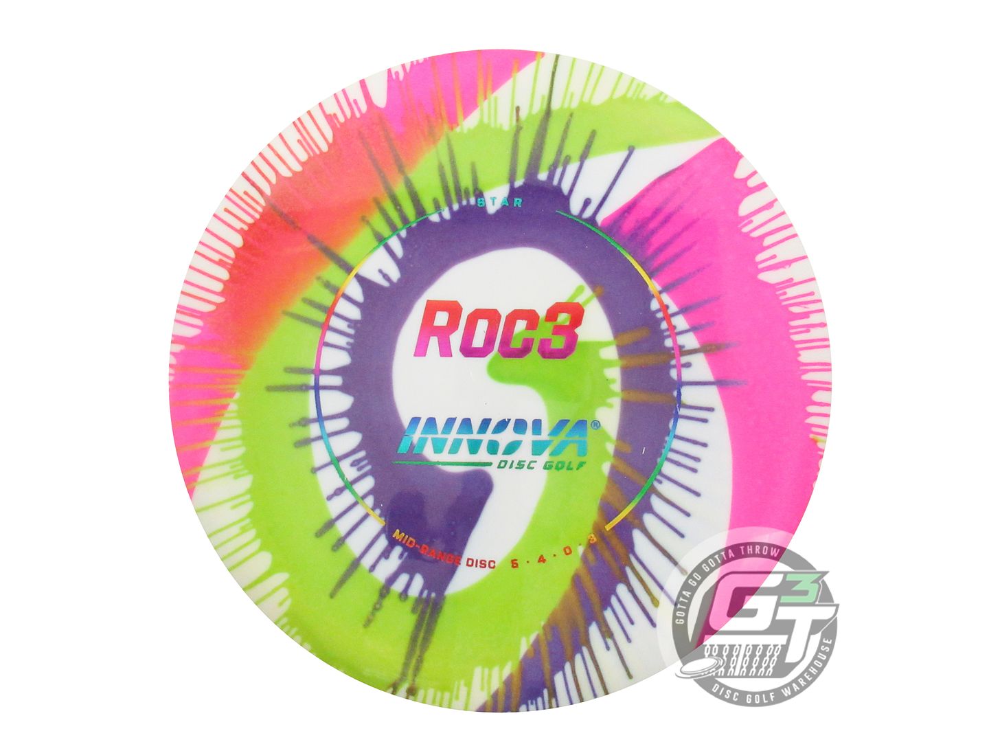 Innova I-Dye Star Roc3 Midrange Golf Disc (Individually Listed)