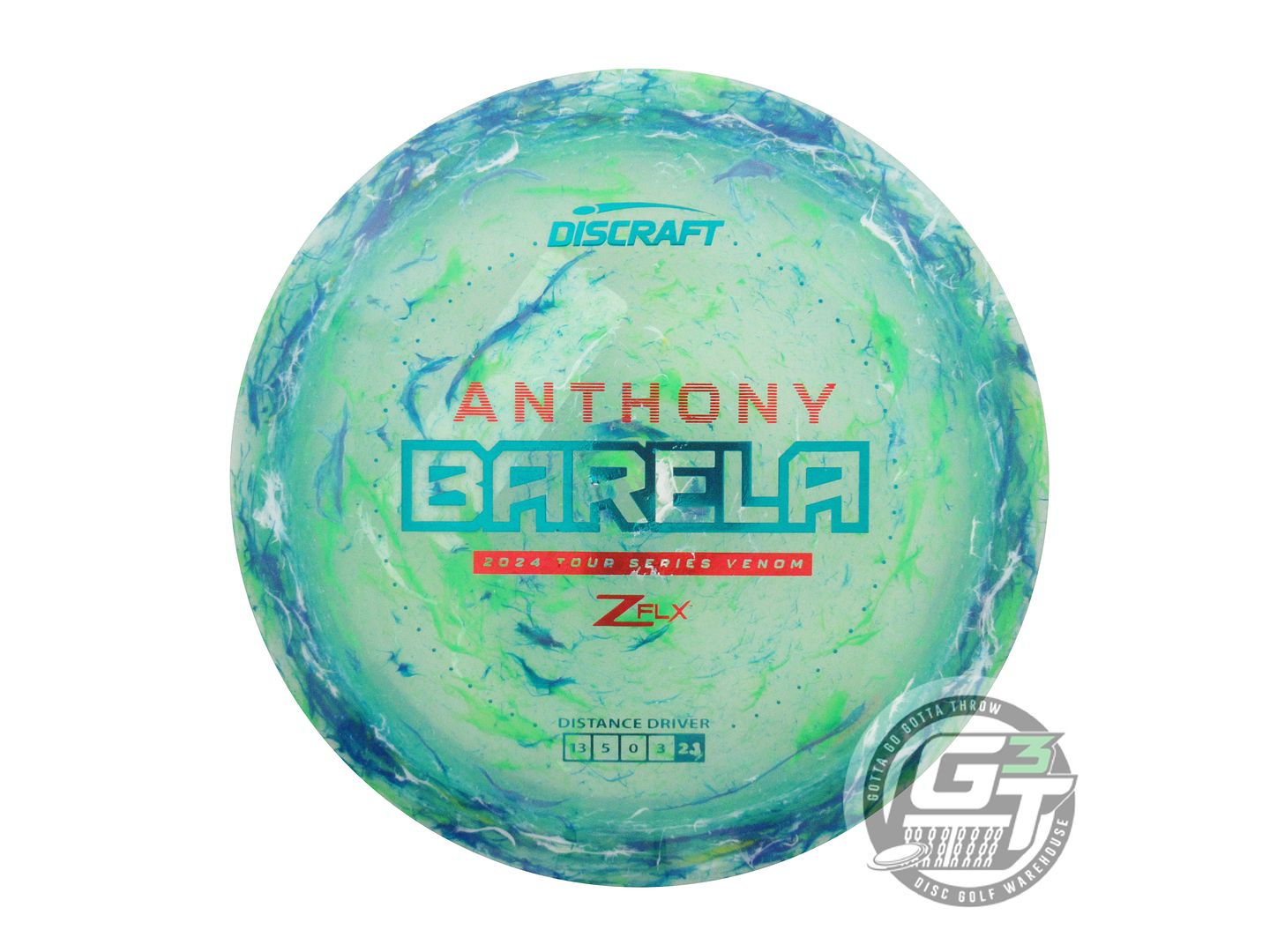 Discraft Limited Edition 2024 Tour Series Anthony Barela Jawbreaker Elite Z FLX Venom Distance Driver Golf Disc (Individually Listed)