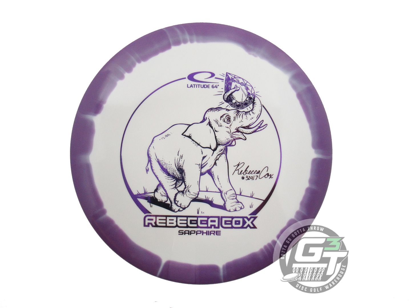 Latitude 64 Limited Edition 2024 Team Series Rebecca Cox Gold Orbit Sapphire Distance Driver Golf Disc (Individually Listed)