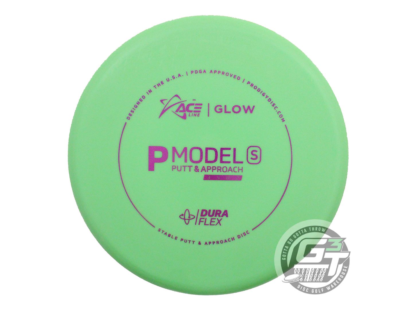 Prodigy Ace Line Glow DuraFlex P Model S Putter Golf Disc (Individually Listed)