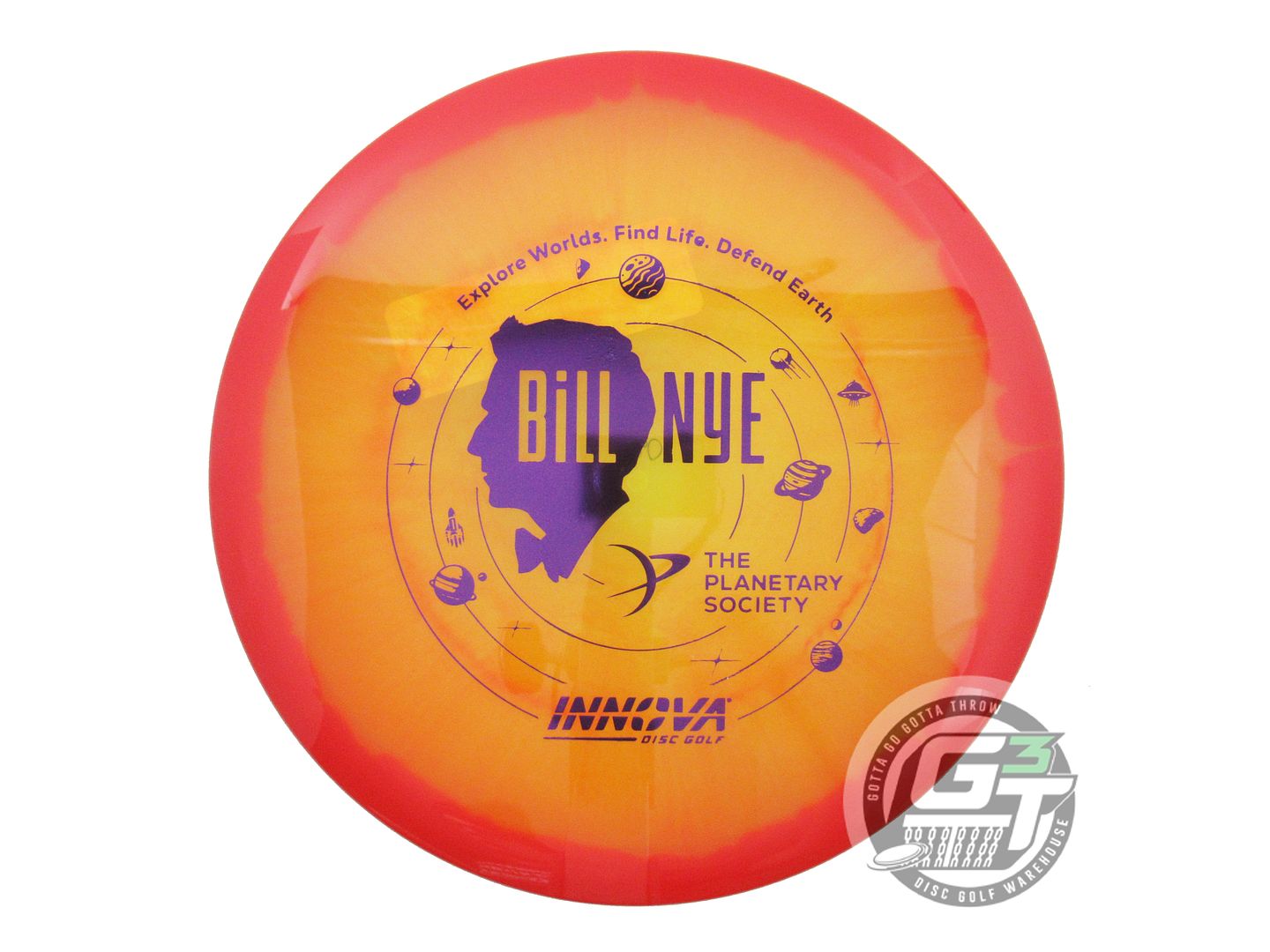 Innova Limited Edition Collab Edition Bill Nye Halo Champion Mako3 Midrange Golf Disc (Individually Listed)