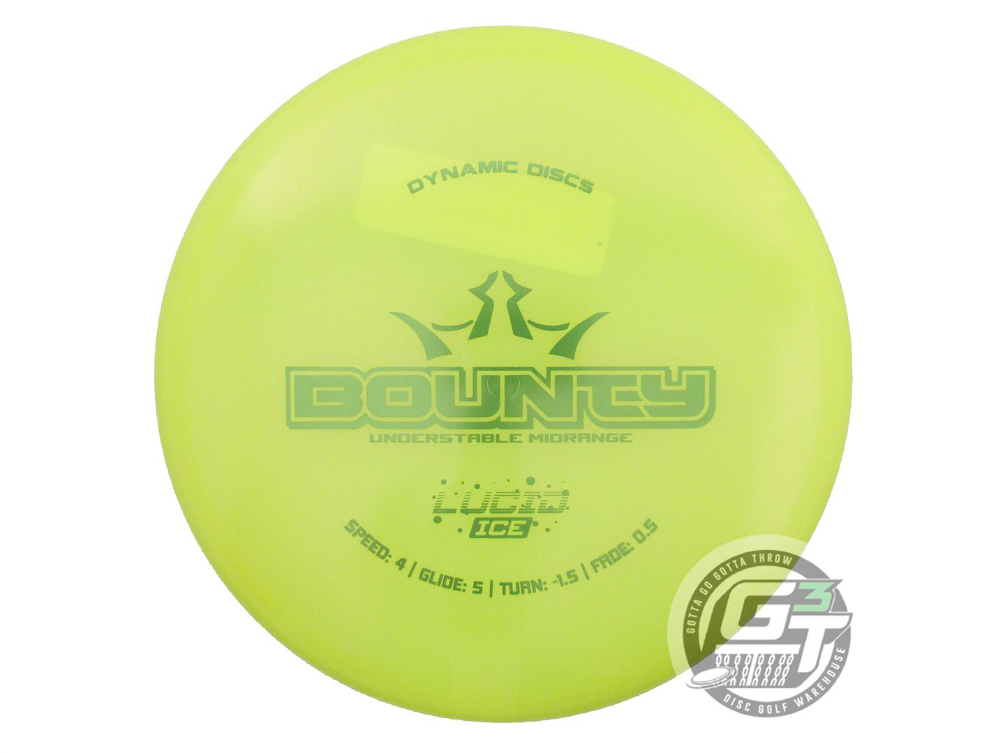 Dynamic Discs Glimmer Lucid Ice Bounty Midrange Golf Disc (Individually Listed)