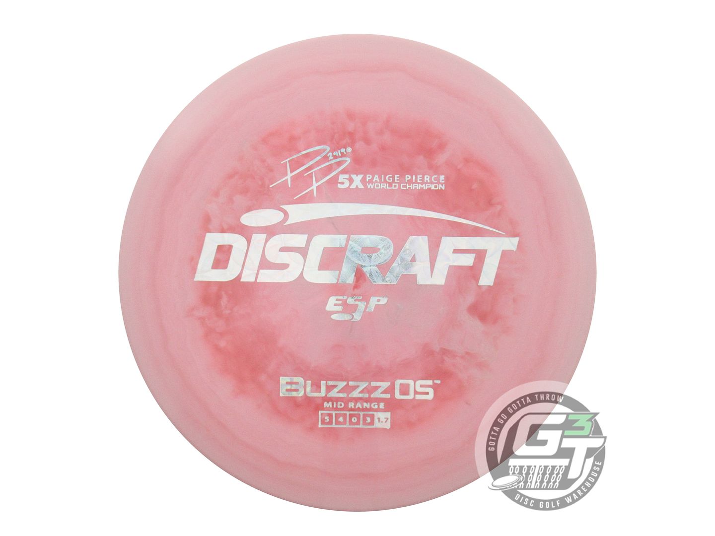 Discraft ESP Buzzz OS [Paige Pierce 5X] Midrange Golf Disc (Individually Listed)