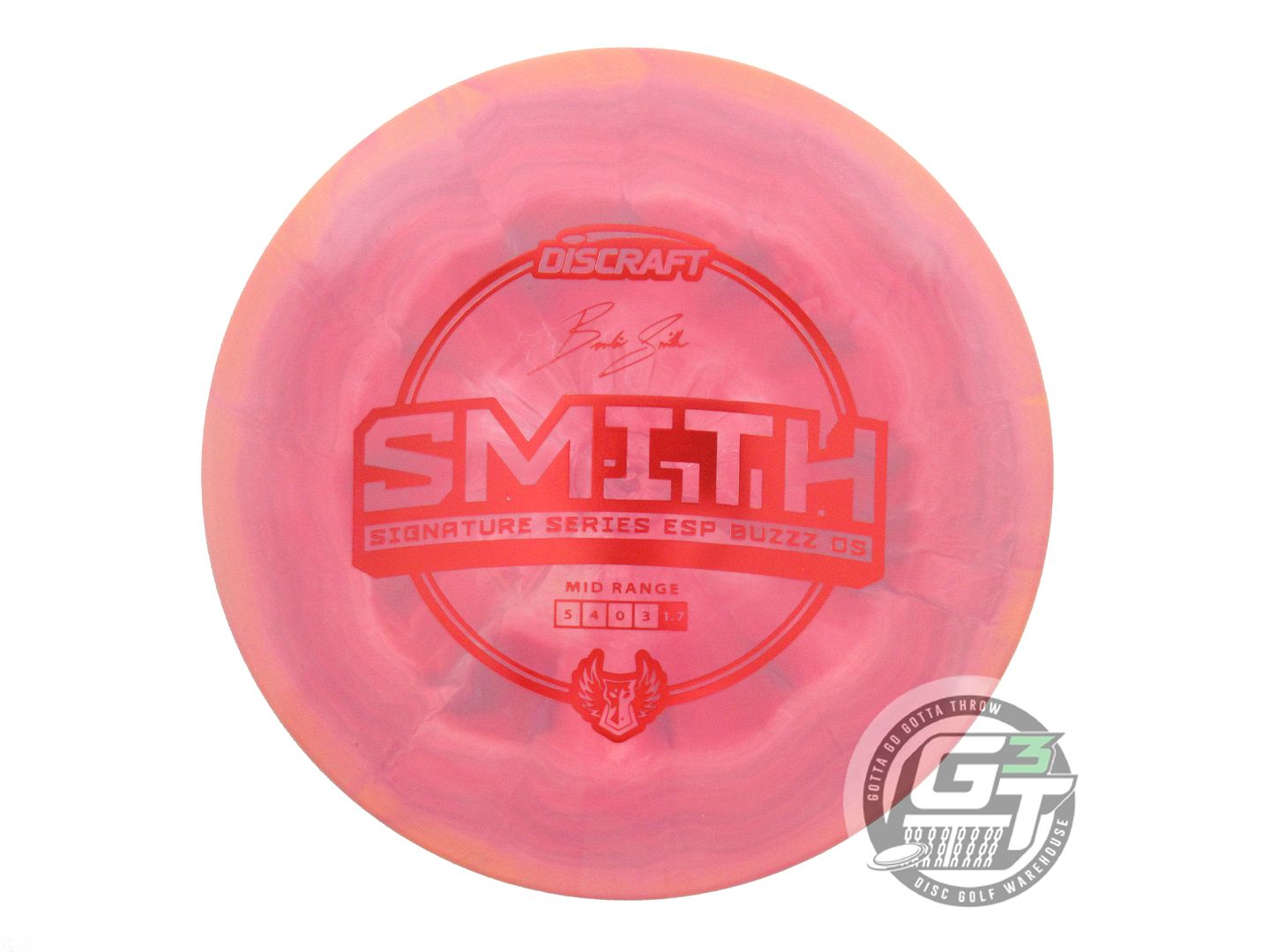 Discraft Limited Edition 2023 Signature Series Brodie Smith Swirl ESP Buzzz OS Midrange Golf Disc (Individually Listed)