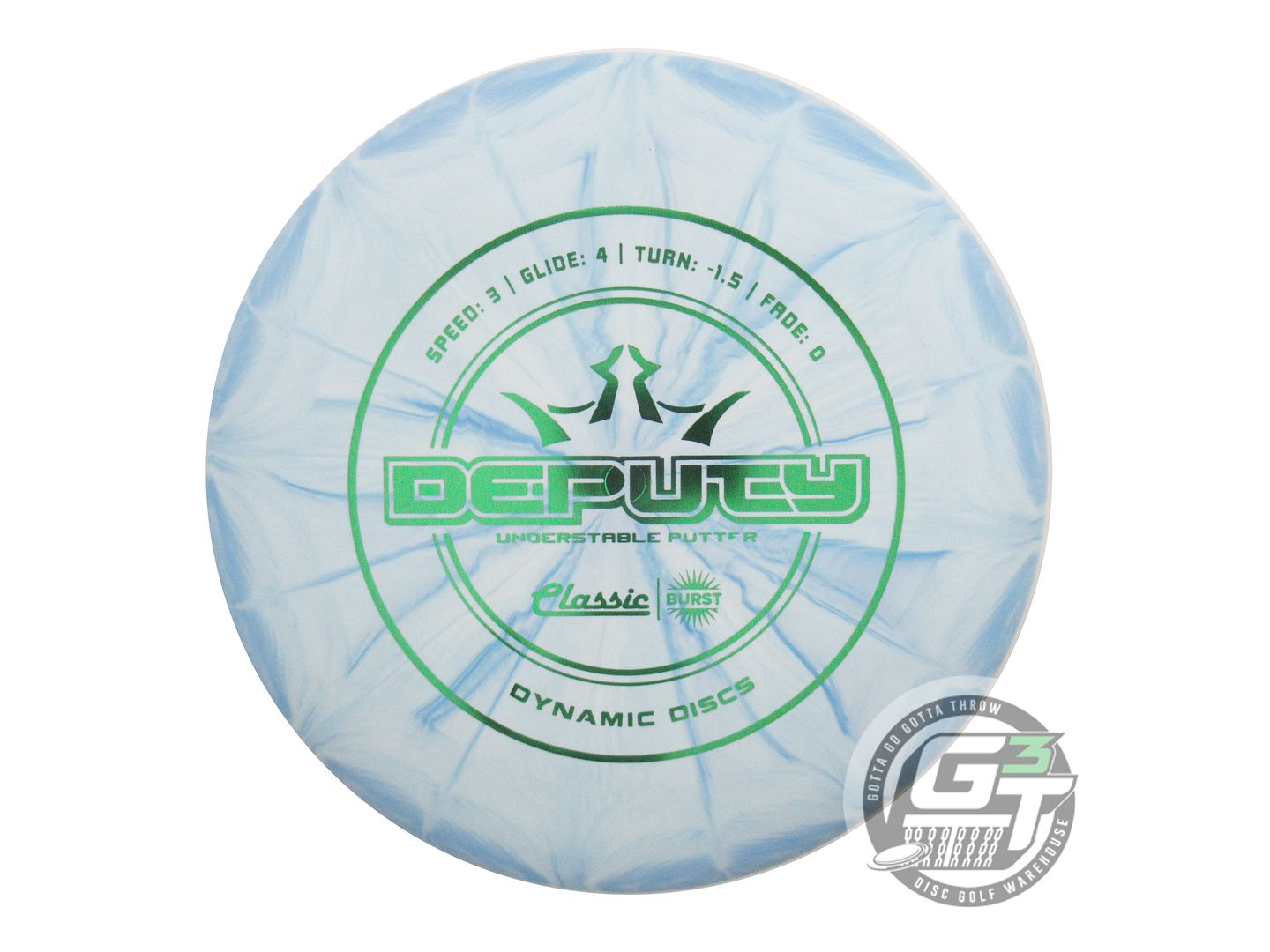 Dynamic Discs Classic Line Burst Deputy Putter Golf Disc (Individually Listed)