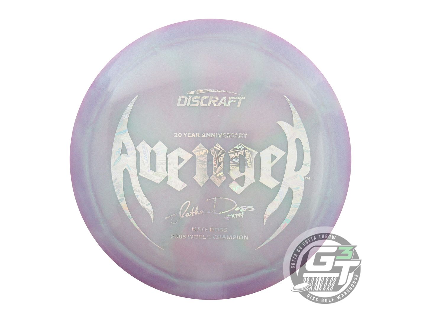 Discraft Limited Edition 20-Year Anniversary ColorShift Swirl Elite Z Avenger [Nate Doss 1X] Distance Driver Golf Disc (Individually Listed)