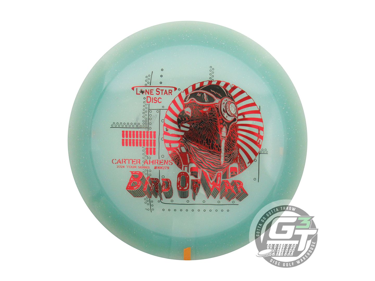 Lone Star Limited Edition 2024 Tour Series Carter Ahrens Glow Founder's Warbird Distance Driver Golf Disc (Individually Listed)
